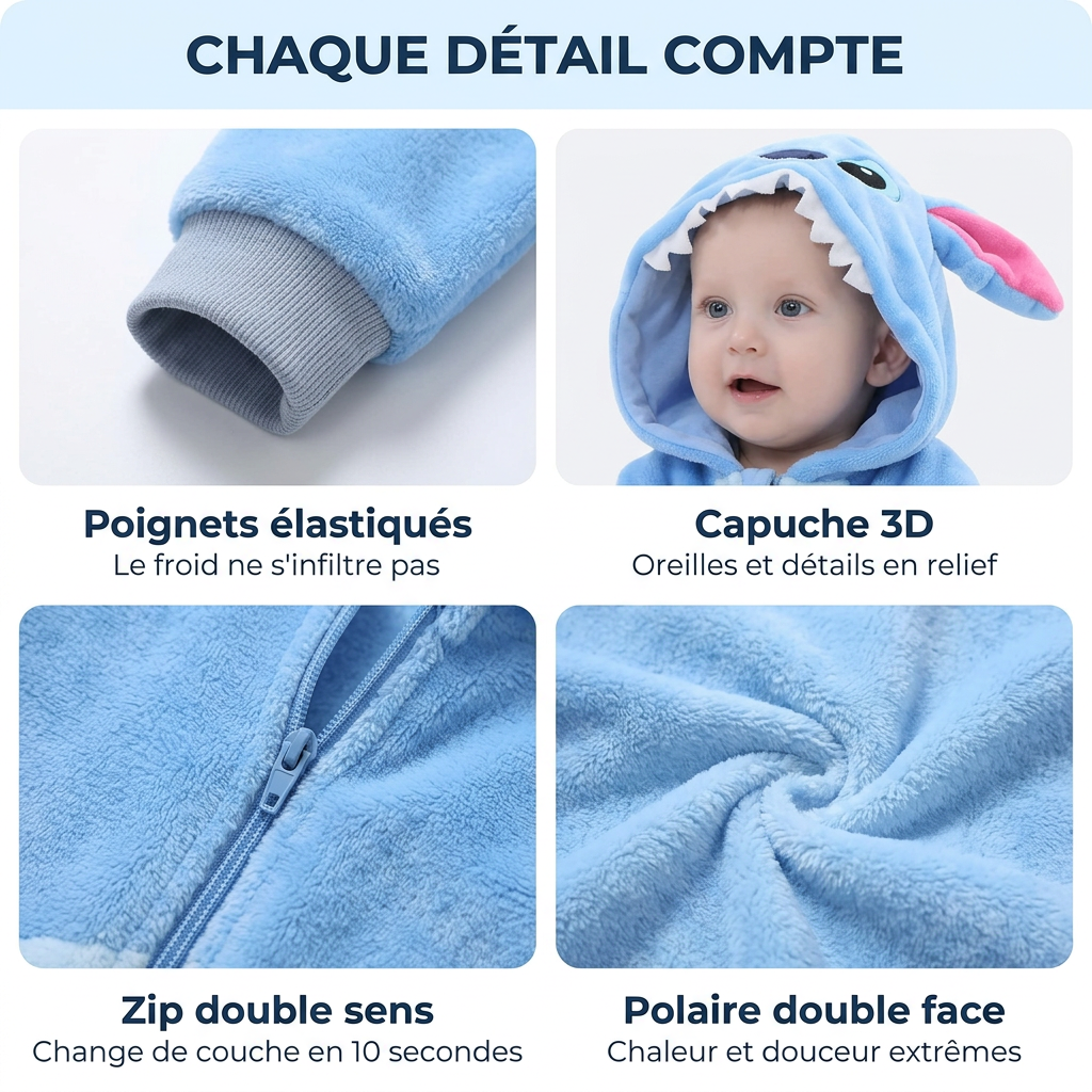 Combinaison Pyjama Bébé Stitch