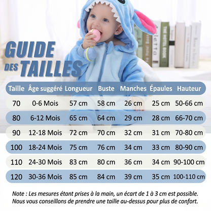 Combinaison Pyjama Bébé Stitch