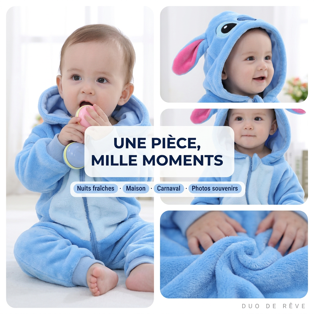 Combinaison Pyjama Bébé Stitch